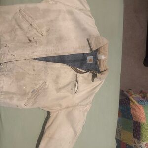 Distressed vintage Carhartt Tan Work Jacket